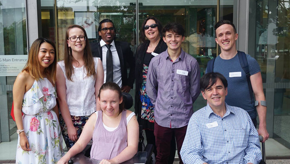 A group photo of the first round of Screenability interns at the start of the Screenablity initiative