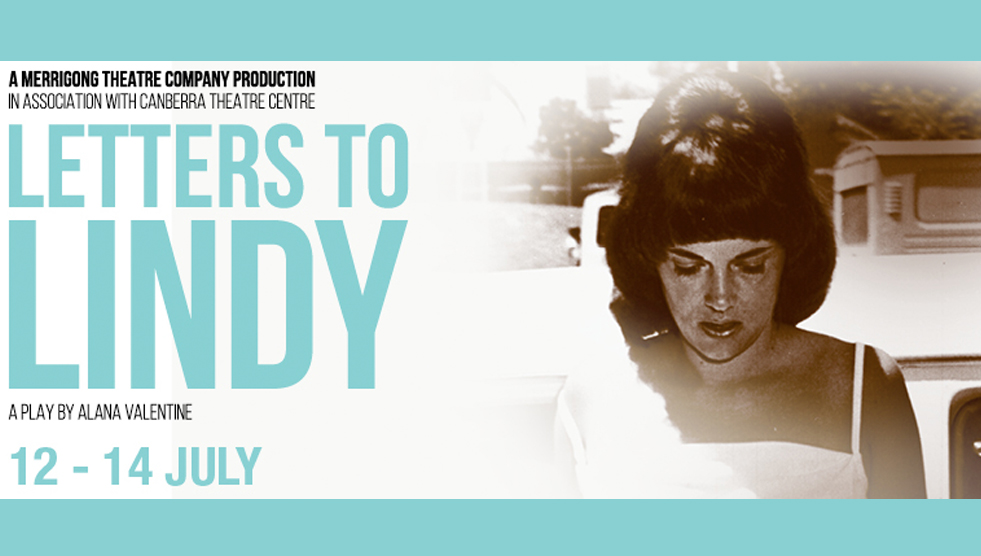 Poster with image of Lindy Chamberlain and the words Letters to Lindy